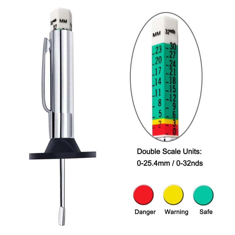Godeson 88702 Smart Color Coded Tire Tread Depth Gauge (Pack of10) - Image 3
